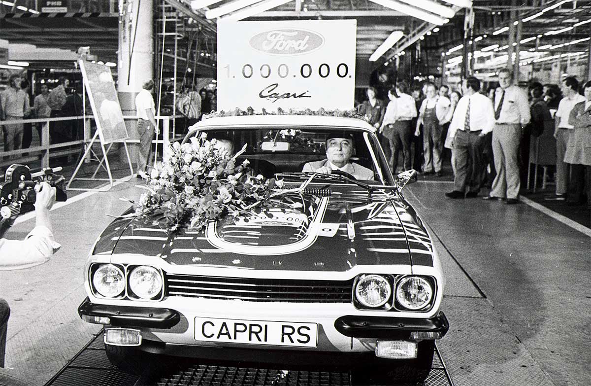 Dieser 73er RS war der einmillionste Capri. Er wurde im August des Jahres 1973 in Saarlouis gefertigt. Dieser 73er RS war der einmillionste Capri. Er wurde im August des Jahres 1973 in Saarlouis gefertigt.