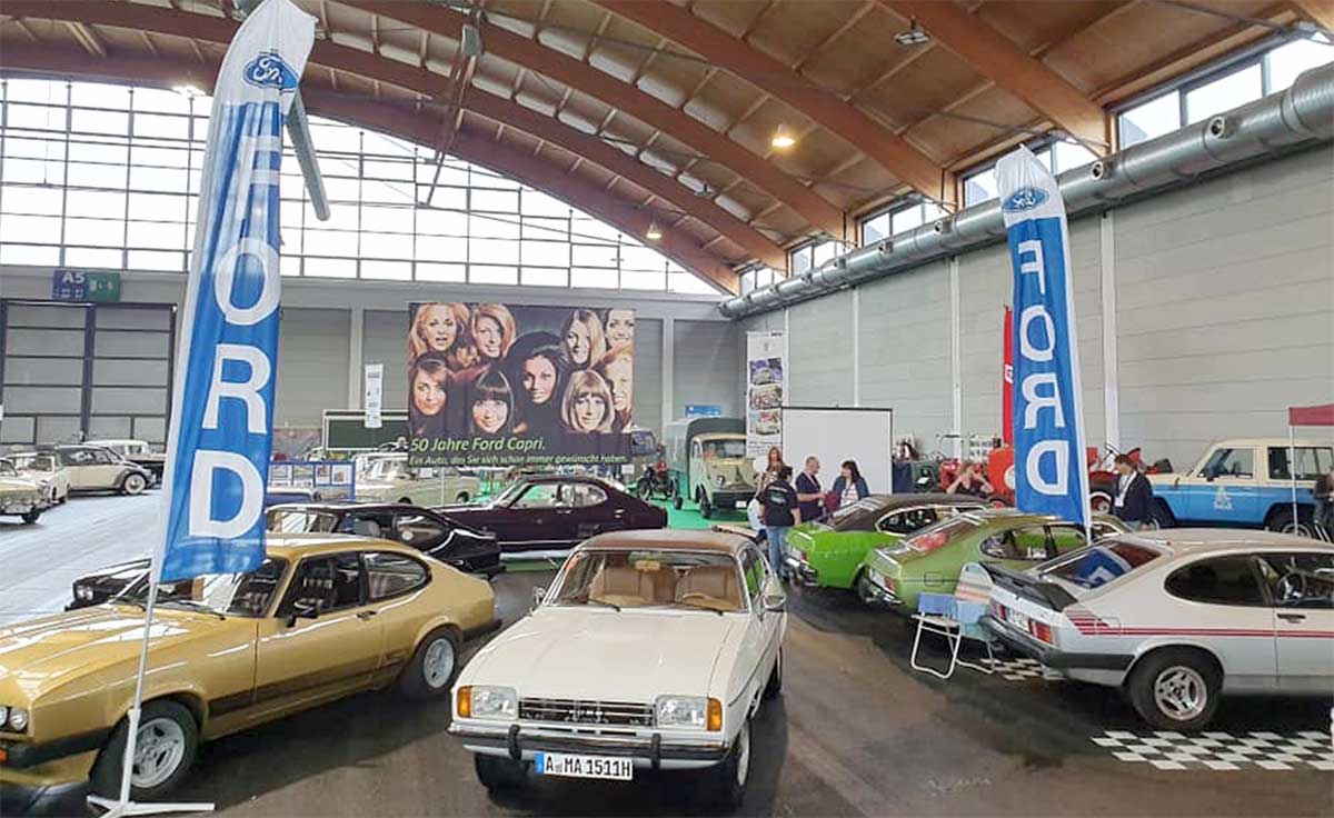 Die Capri Freaks Bayern bespielten in Friedrichshafen eine große Fläche. Die Capri Freaks Bayern bespielten in Friedrichshafen eine große Fläche.