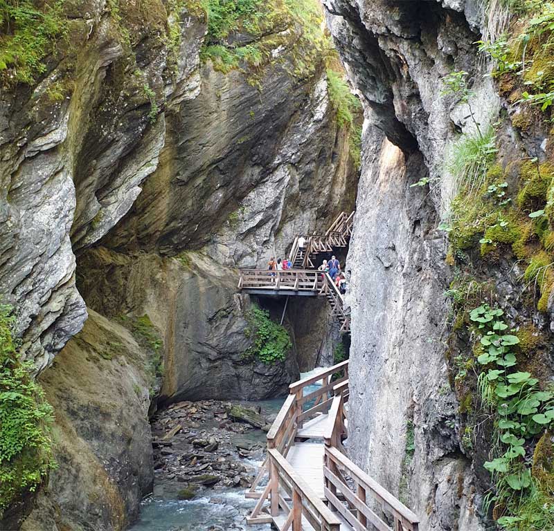 Die beeindruckende Siegmund-Thun-Klamm. Die beeindruckende Siegmund-Thun-Klamm.