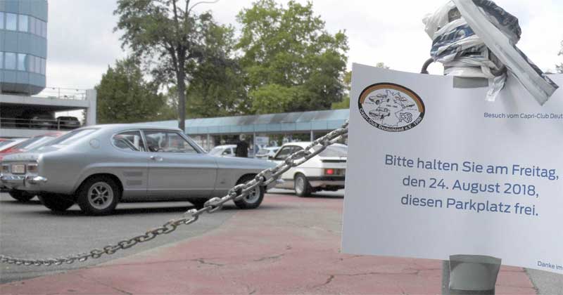 Für den CCD hat Ford eine Parkfläche im Werk reserviert. Für den CCD hat Ford eine Parkfläche im Werk reserviert.