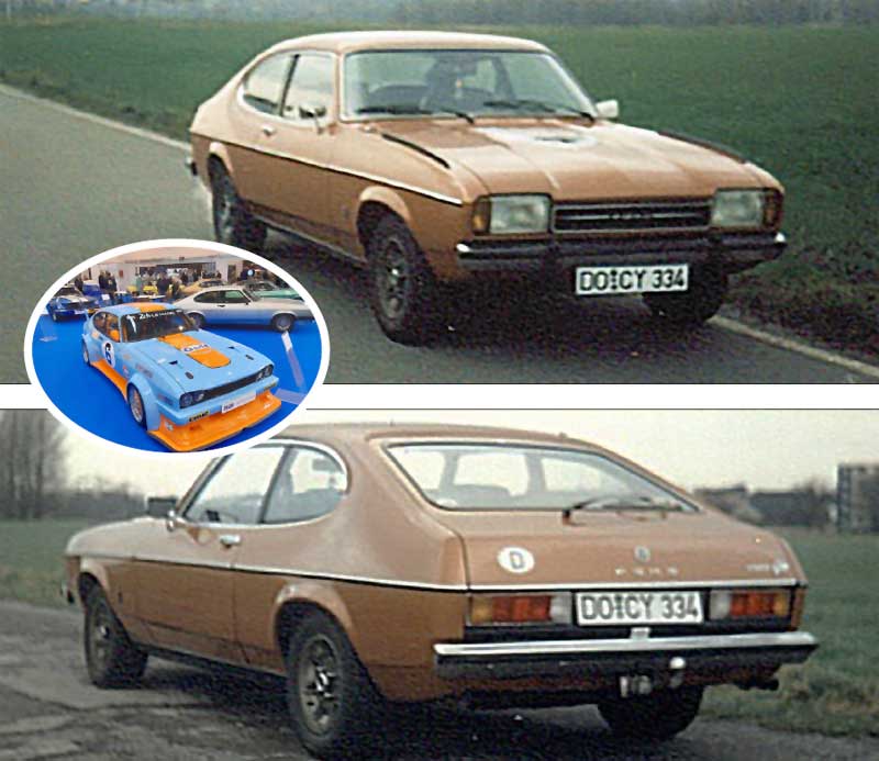 Uwe Heinelts Capri II im originalen Zustand und die heutige Optik. Uwe Heinelts Capri II im originalen Zustand und die heutige Optik.