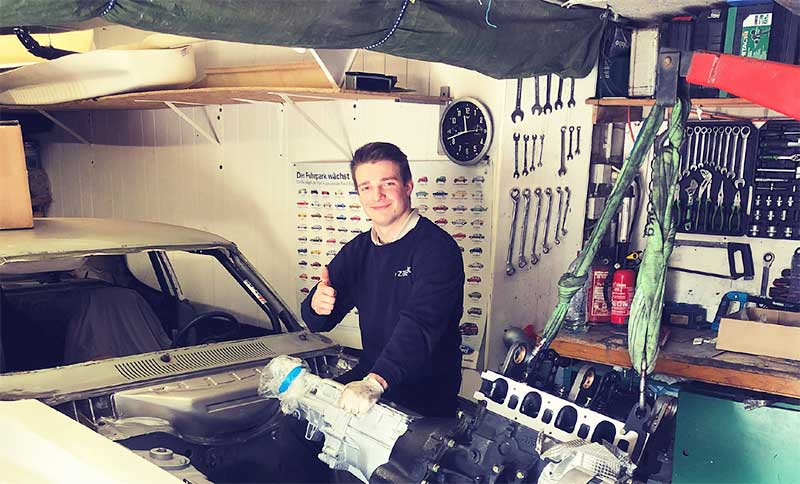 Jan Kassing bei der Arbeit am Projekt. Die beiden jungen Herren nutzten die Lockdown-Zeit während der Pandemie. Jan Kassing bei der Arbeit am Projekt. Die beiden jungen Herren nutzten die Lockdown-Zeit während der Pandemie.