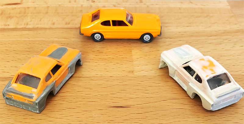 Auf dem Weg zum 74er Renn-Capri. Auf dem Weg zum 74er Renn-Capri.