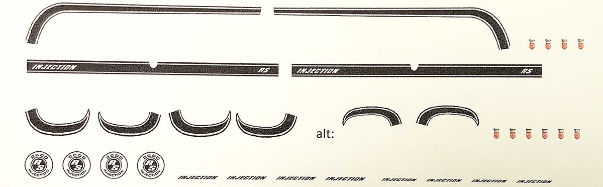 Erste Decals habe ich selbst auf meinem PC angefertigt, aus Fotos, Abbildungen und Zeichnungen. Auf Maßstab 1:18 verkleinert, keine Folien. Danach erfolgte der Ausdruck auf Wasserablösepapier. Erste Decals habe ich selbst auf meinem PC angefertigt, aus Fotos, Abbildungen und Zeichnungen. Auf Maßstab 1:18 verkleinert, keine Folien. Danach erfolgte der Ausdruck auf Wasserablösepapier.