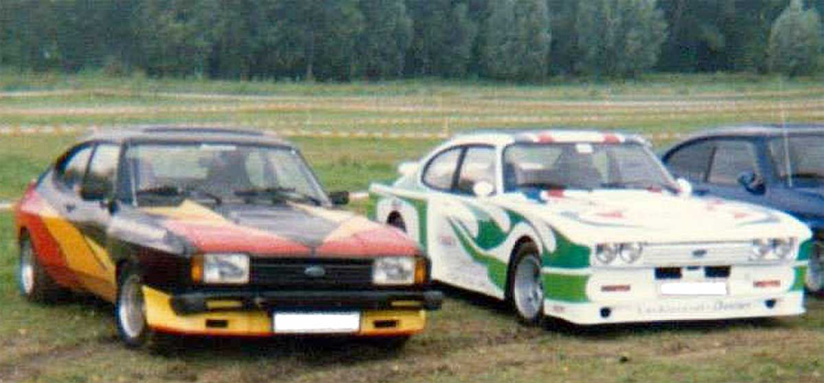 Die Hochzeit der individualisierten Capri: 1987 beim Treffen in Ingelheim. Die Hochzeit der individualisierten Capri: 1987 beim Treffen in Ingelheim.