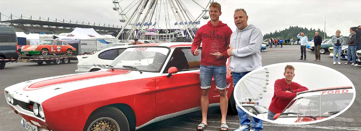 Anton Erb nahm den „Besucher-Pokal“ aus den Händen von Tim Willenweber entgegen. Anton Erb nahm den „Besucher-Pokal“ aus den Händen von Tim Willenweber entgegen.