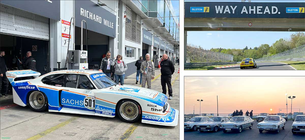 Der wiederbelebte Zakspeed, Bilstein trifft Bilstein und die Szene, wenn die rote Sonne hinter den Capri versinkt. Der wiederbelebte Zakspeed, Bilstein trifft Bilstein und die Szene, wenn die rote Sonne hinter den Capri versinkt.