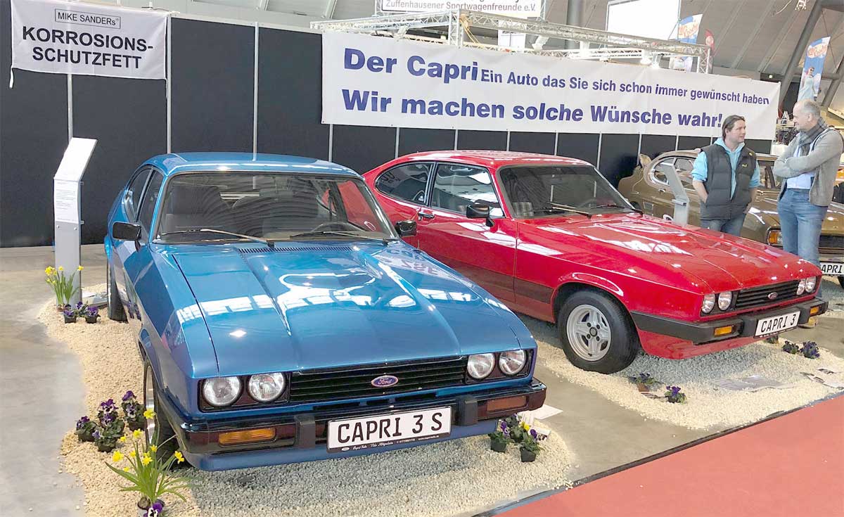Einen Stand mit wunderschönen Capri präsentierte Rögelein (links) in Stuttgart. Einen Stand mit wunderschönen Capri präsentierte Rögelein (links) in Stuttgart.