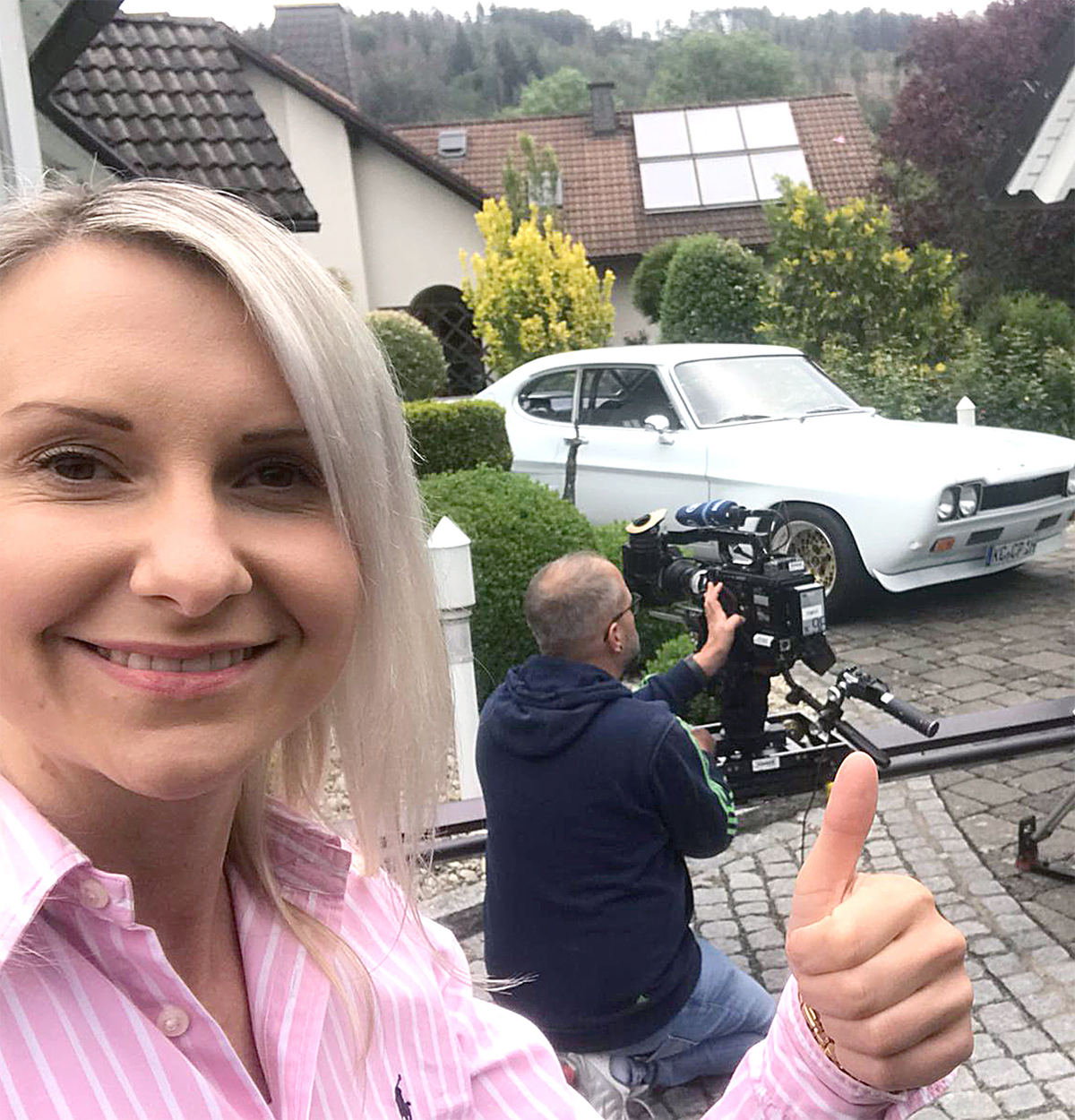 Svenja Martin freute sich: Sie gehörte zu den CCD-Mitgliedern, die beim Fernsehdreh dabei waren. Svenja Martin freute sich: Sie gehörte zu den CCD-Mitgliedern, die beim Fernsehdreh dabei waren.