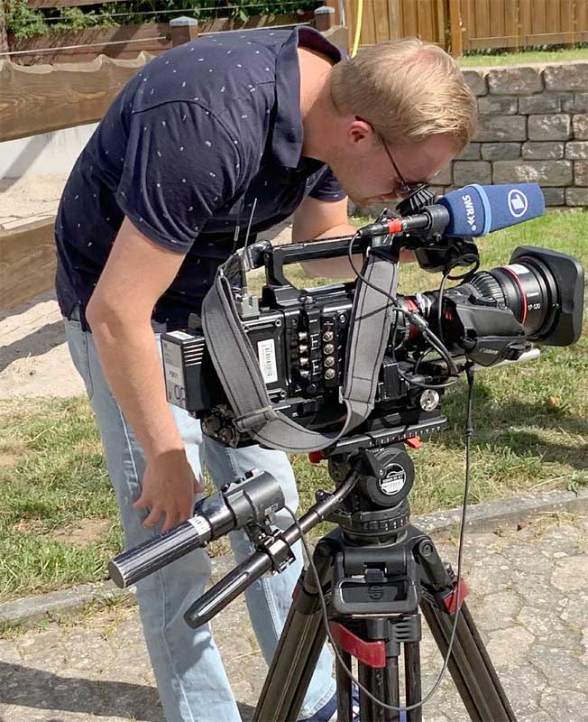 Kameramänner unter sich: Malte Hallwachs macht das professionell, Lukas Reininger auch eine gute Figur. Kameramänner unter sich: Malte Hallwachs macht das professionell, Lukas Reininger auch eine gute Figur.