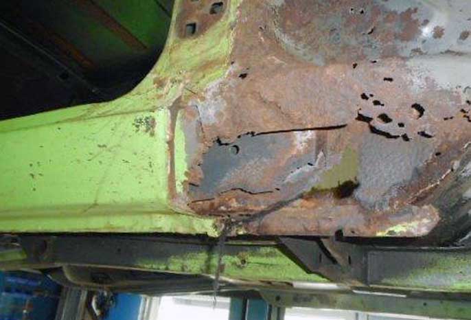 Rost, wohin das Auge blickt. Rost, wohin das Auge blickt.