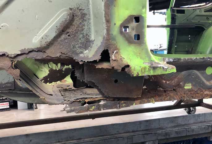 Rost, wohin das Auge blickt. Rost, wohin das Auge blickt.