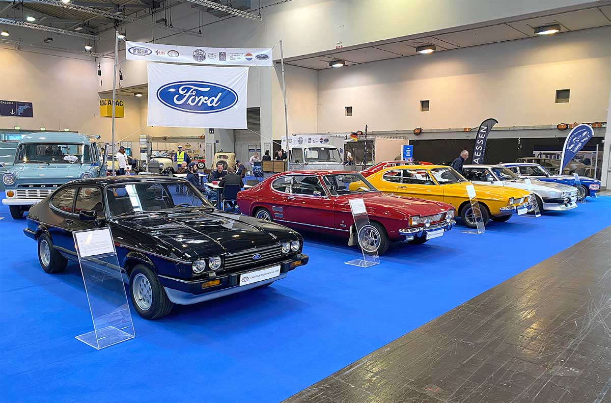 Die CCD-Capri auf dem Messestand in Essen. Die CCD-Capri auf dem Messestand in Essen.