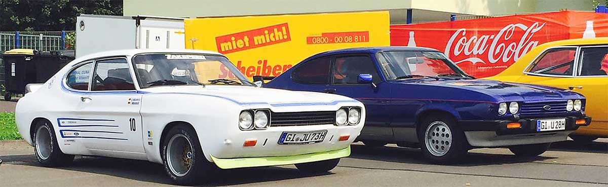 Diese beiden Capri besitzt Ulrich Münnich aktuell. Dazu noch weitere Oldtimer aus dem Hause Ford. Diese beiden Capri besitzt Ulrich Münnich aktuell. Dazu noch weitere Oldtimer aus dem Hause Ford.