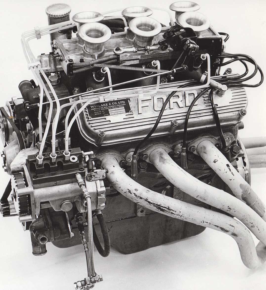 2,4 Liter Motor mit Weslake Zylinderköpfen. Einsatz 1970. 230 PS bis 245 PS. 2,4 Liter Motor mit Weslake Zylinderköpfen. Einsatz 1970. 230 PS bis 245 PS.