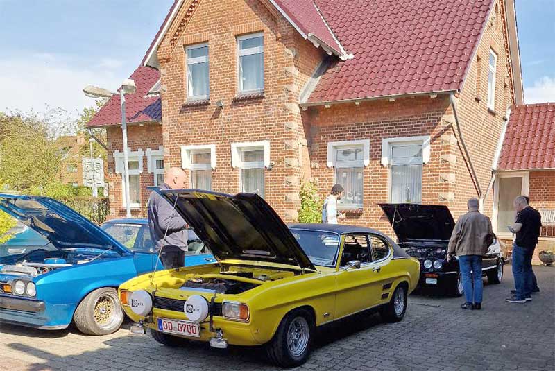 Capri aller Baureihen waren vertreten. Capri aller Baureihen waren vertreten.