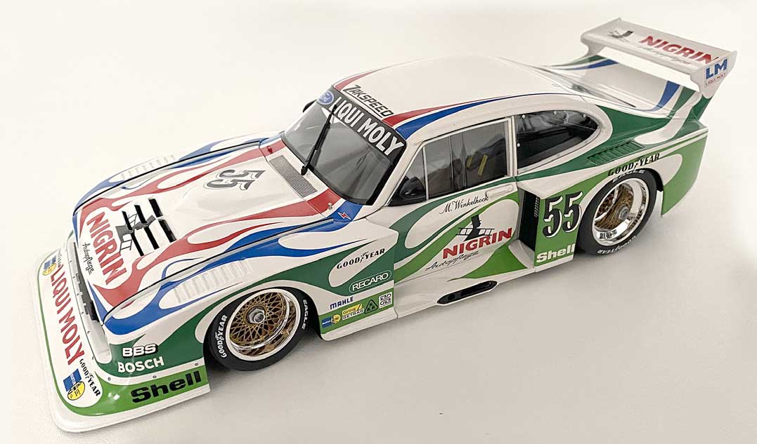 Das Auto für die große Division mit dem 1,7 Liter Turbo in dem gemischten Design aus Liqui Moly sowie Nigrin. Startnummer 55, am Steuer Manfred Winkelhock. Das Auto für die große Division mit dem 1,7 Liter Turbo in dem gemischten Design aus Liqui Moly sowie Nigrin. Startnummer 55, am Steuer Manfred Winkelhock.