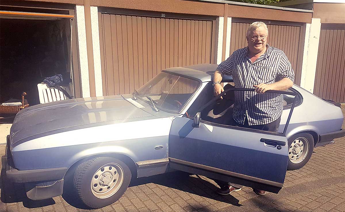 Vor 25 Jahren kaufte Jochen Cremer seinen Capri im fränkischen Kronach. Vor 25 Jahren kaufte Jochen Cremer seinen Capri im fränkischen Kronach.