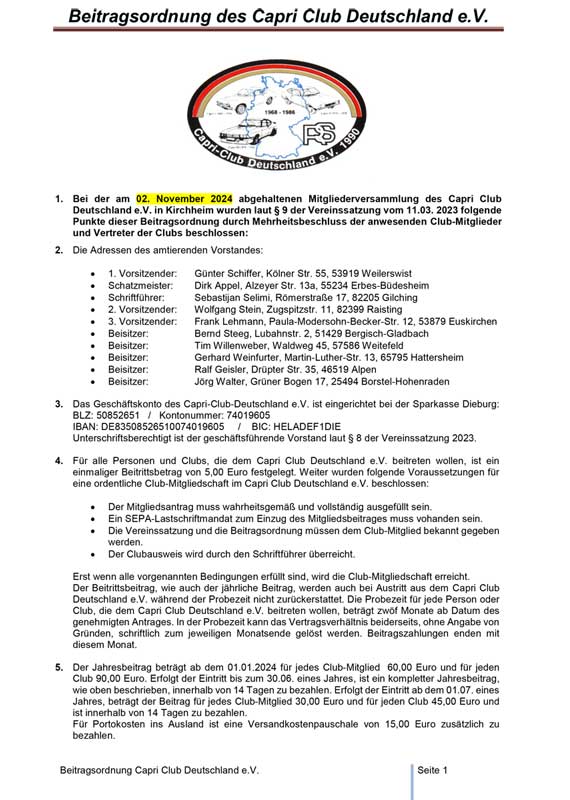 Download Beitragsordnung Download Beitragsordnung