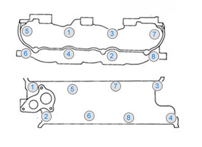 Ford V6 Anzugsreihenfolge Ansaugkrümmer_und_Zylinderkopf Ford V6 Anzugsreihenfolge Ansaugkrümmer_und_Zylinderkopf