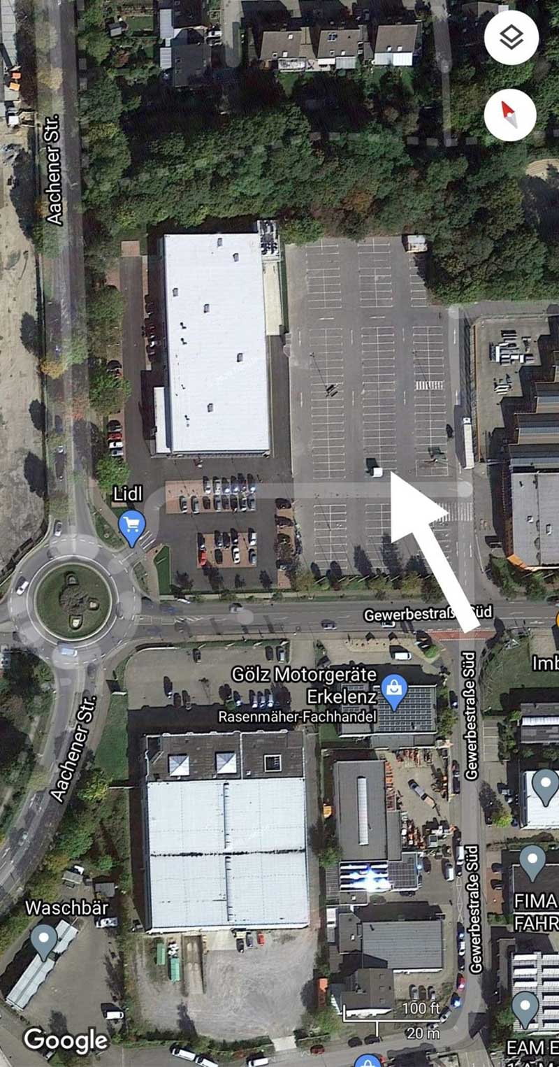 Parkplatz Wohnmobilcenter | Gewerbestraße Süd 25 | 41812 Erkelenz Parkplatz Wohnmobilcenter | Gewerbestraße Süd 25 | 41812 Erkelenz