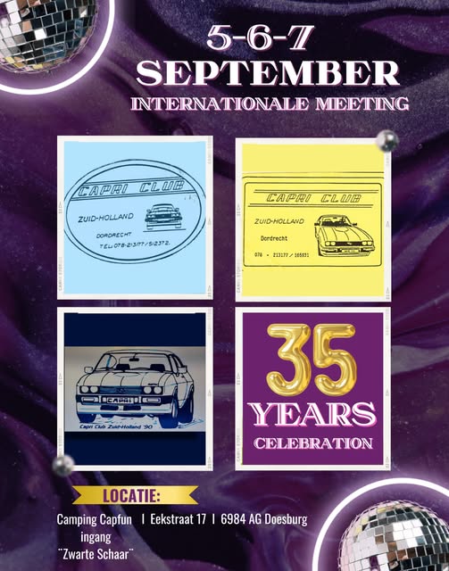 Capri Meeting CC Zuid Holland Capri Meeting CC Zuid Holland